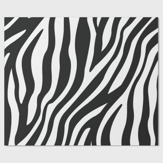 Zebra Print Geschenkpapier (Flach)