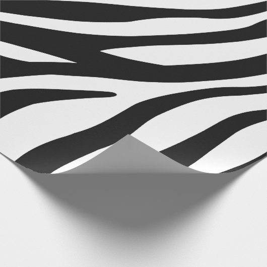 Zebra Print Geschenkpapier (Ecke)