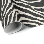 Zebra Print Geschenkpapier (Rolleneckpunkt)