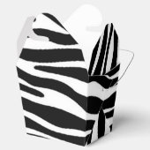 Zebra Print Geschenkschachtel (Geöffnet)