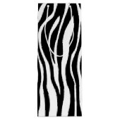 Zebra Print Geschenktüte Für Weinflaschen (Rückseite)