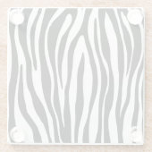 Zebra Print Glasuntersetzer (Rückseite)