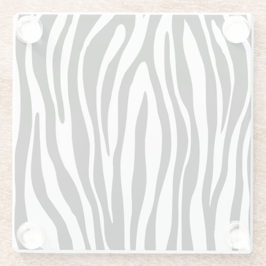Zebra Print Glasuntersetzer (Rückseite)