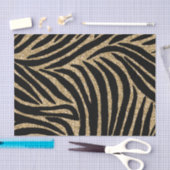 Zebra Print, Gold und Black Glitzer Seidenpapier (Handwerk)