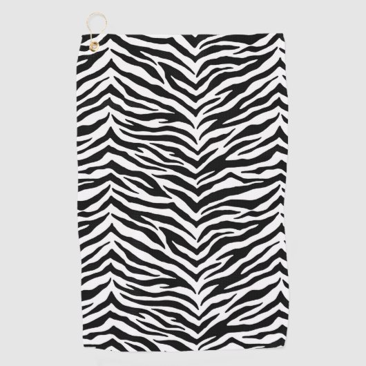 Zebra Print Golf Handtuch (Vorderseite)