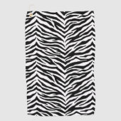 Zebra Print Golf Handtuch (Vorderseite)