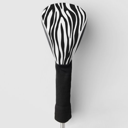Zebra Print Golf Headcover (Vorderseite)