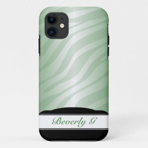 Zebra Print Green Fusion Custom iPhone 5 Fall Case-Mate iPhone Hülle