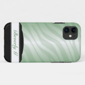Zebra Print Green Fusion Custom iPhone 5 Fall Case-Mate iPhone Hülle (Rückseite (Horizontal))