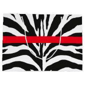 Zebra Print Große Geschenktüte (Rückseite)