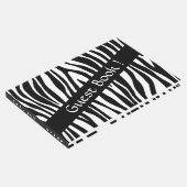 Zebra Print Guest Book Gästebuch (Ecke)