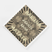 Zebra Print Hakuna Matata Paper Dinner Napkins Serviette (Ecke)