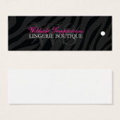 Zebra Print Hang Tags für WS (Vorne & Hinten)