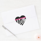 Zebra Print Heart Stickers (Umschlag)