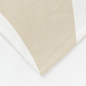 Zebra Print in Beige und Weiß Fleecedecke (Ecke)