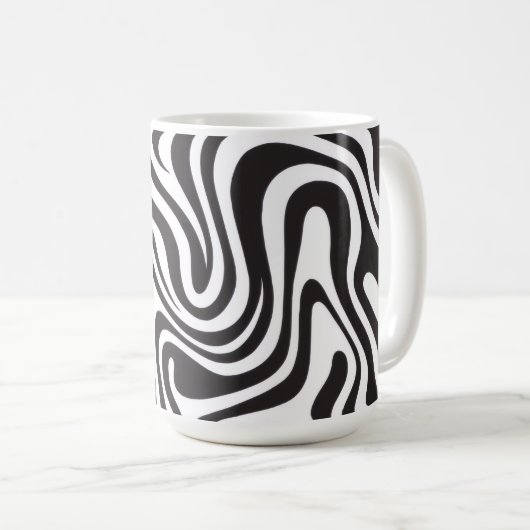 Zebra Print Kaffeetasse (VorderseiteRechts)