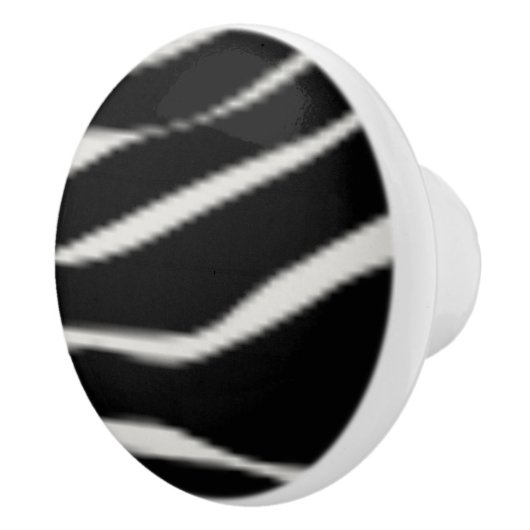 Zebra Print Keramik Möbel Cabinet Knobs Keramikknauf (Rechts)