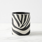 Zebra Print Keramik Tasse (Zentrum)