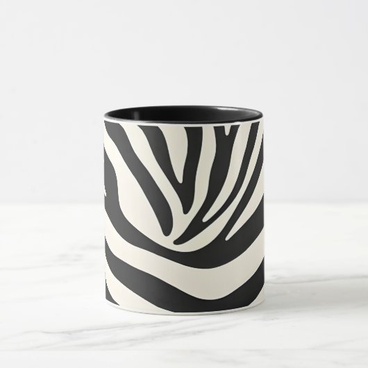 Zebra Print Keramik Tasse (Zentrum)