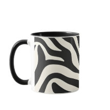 Zebra Print Keramik Tasse