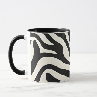 Zebra Print Keramik Tasse
