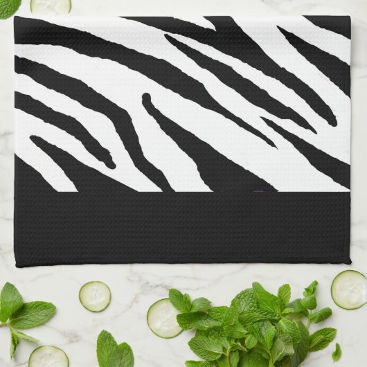 Zebra Print Kitchtuch Geschirrtuch (Gefaltet)