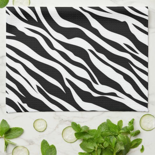 Zebra Print Kitchtuch Handtuch (Gefaltet)