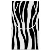 Zebra Print Kleine Geschenktüte (Rückseite)