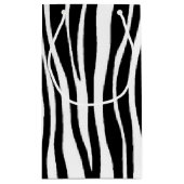 Zebra Print Kleine Geschenktüte (Rückseite)