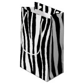 Zebra Print Kleine Geschenktüte (Rückseite Schrägansicht)