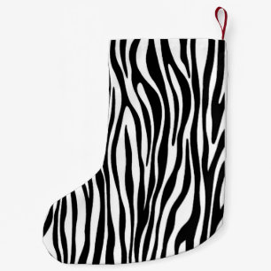 Zebra Print Kleiner Weihnachtsstrumpf