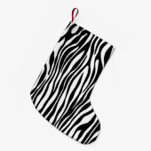 Zebra Print Kleiner Weihnachtsstrumpf (Vorderansicht (hängend))