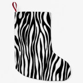 Zebra Print Kleiner Weihnachtsstrumpf (Vorderseite)