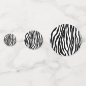 Zebra Print Konfetti (Vorderseiten)