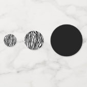 Zebra Print Konfetti (Rückseiten)