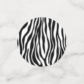 Zebra Print Konfetti (Klein Vorderseite)