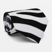 Zebra print  krawatte (Gerollt)