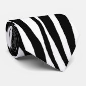 Zebra Print Krawatte (Gerollt)