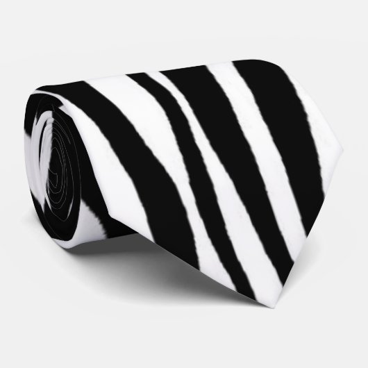 Zebra Print Krawatte (Gerollt)
