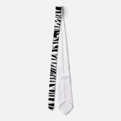 Zebra Print Krawatte (Rückseite)