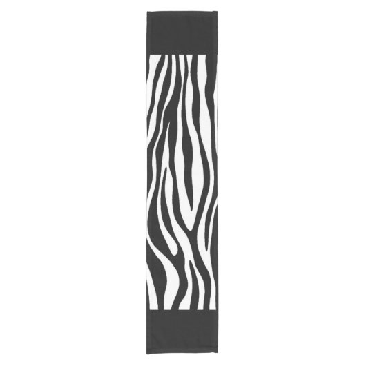 Zebra Print Kurzer Tischläufer (Vorderseite)