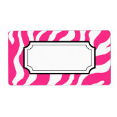 Zebra Print Label (Vorne)