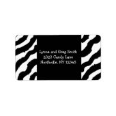 Zebra Print Labels Adressaufkleber (Vorne)
