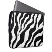 Zebra Print Laptop Sleeve (Vorne Rechts)