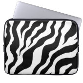 Zebra Print Laptop Sleeve (Vorderseite)