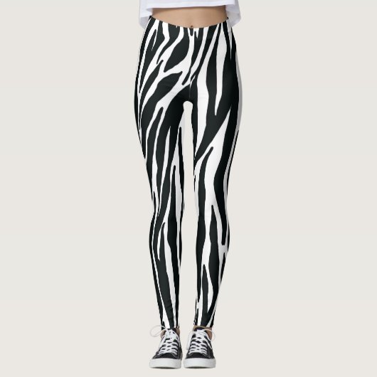 Zebra Print Leggings (Vorderseite)