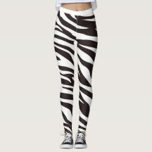 Zebra Print-Leggings