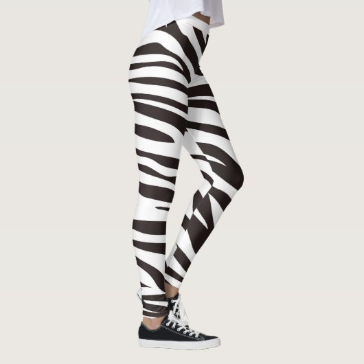 Zebra Print-Leggings Leggings (Rechts)