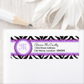 Zebra Print & Lila Lace Monogram (Insitu)