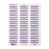 Zebra Print & Lila Lace Monogram (Vorne)